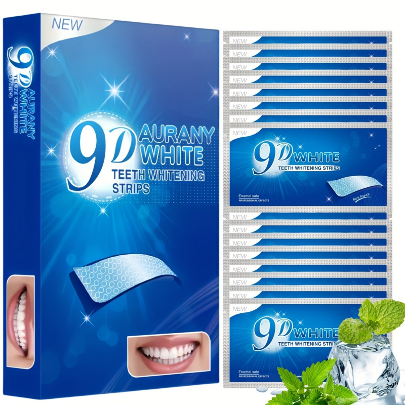 Teeth Whitening Strips - 21 pares de tiras de clareamento