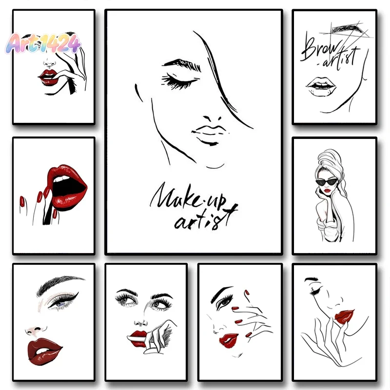Beauty Makeup Hd - Pôster de Maquiagem Fashion, Arte de