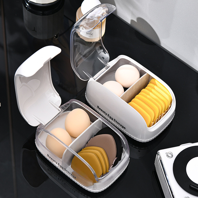 Beauty Makeup Blender - Caixa de armazenamento de esponja de