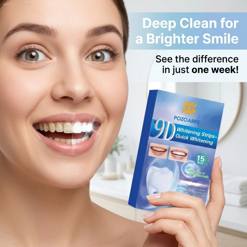 Teeth Whitening Strips - Tiras para Clareamento e Brilho dos