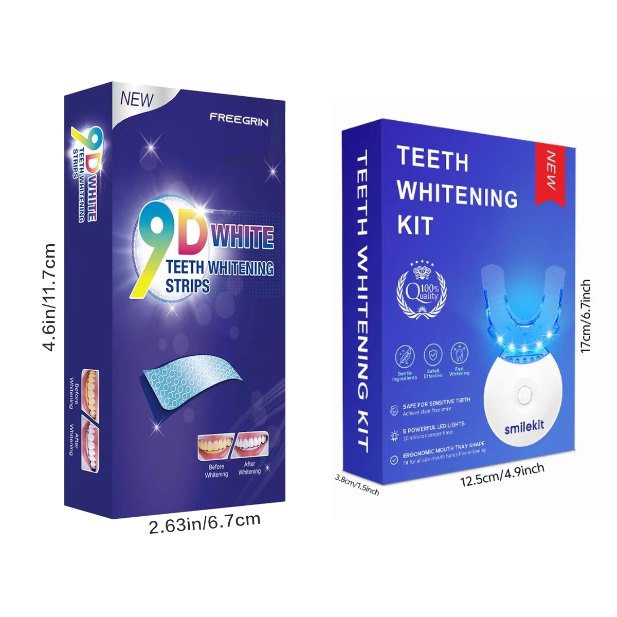 Kit de branqueamento de dentes - Teeth Whitening Strips avaliação e preço