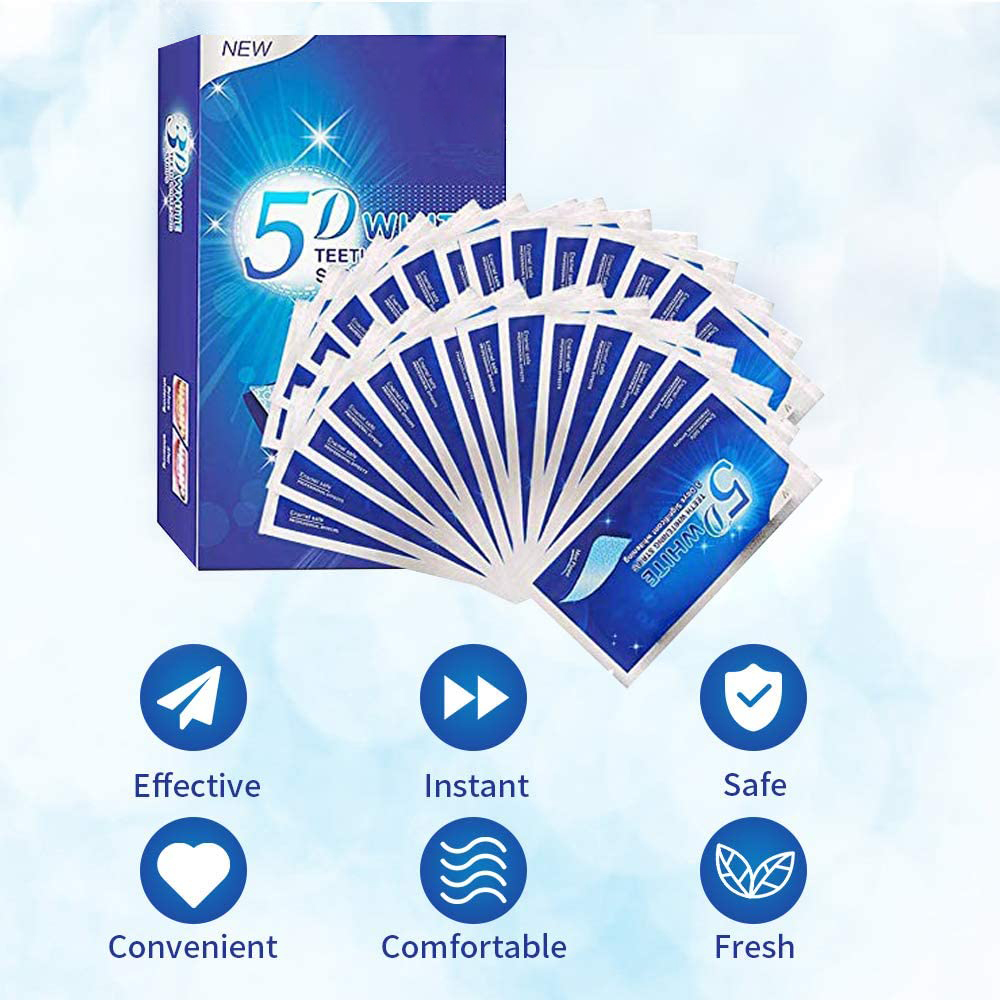 Kit de Clareamento Dental 5D c - Teeth Whitening Strips avaliação e preço
